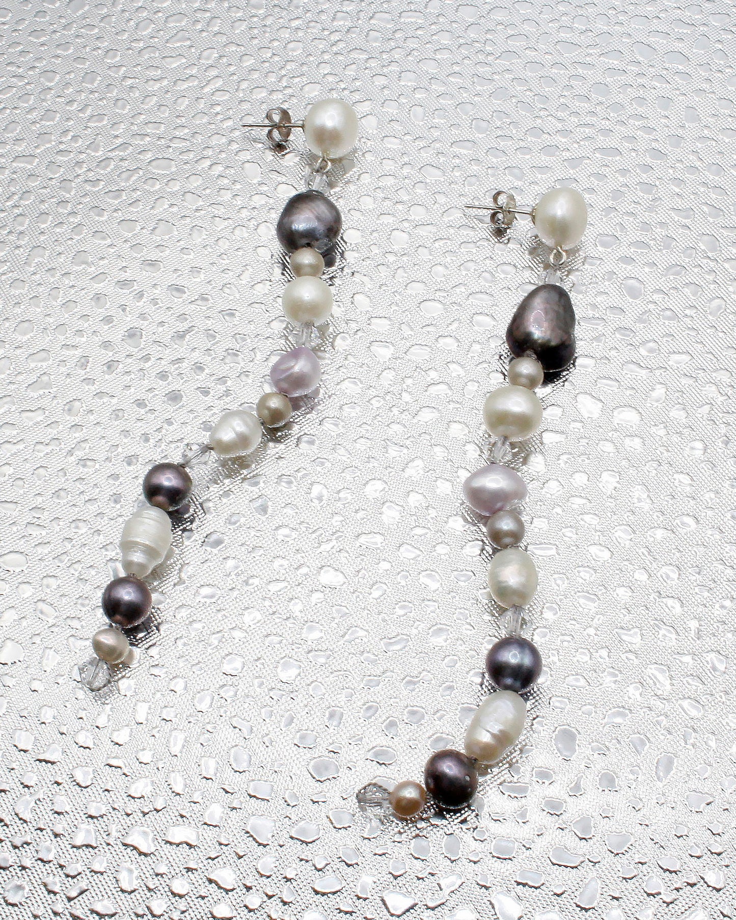 Single Stringed Pearl Drops, Multi Colored