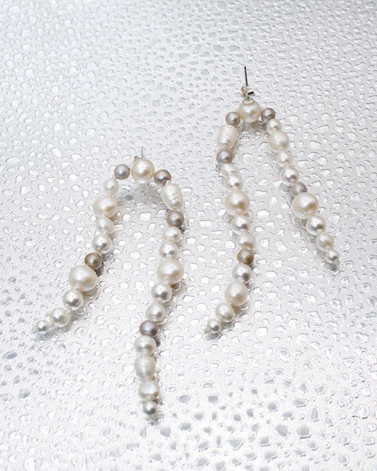 Double Stringed Pearl Drops